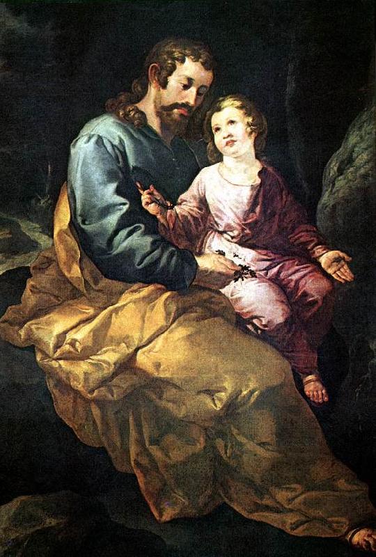 HERRERA, Francisco de, the Elder St Joseph and the Child sr oil painting image
